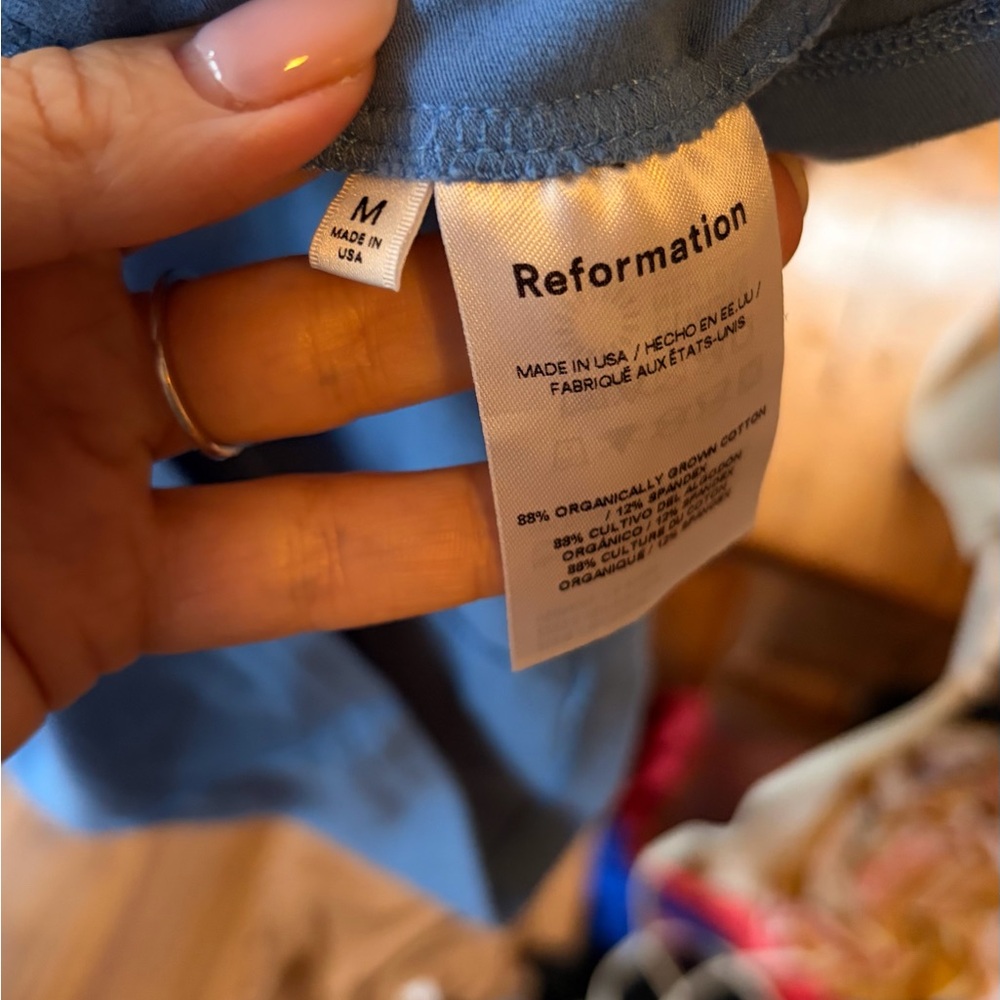 Reformation Sky Blue Sleeveless Mini Dress - Picture 16 of 16